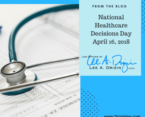 National Healthcare Decisions Day - April 16th