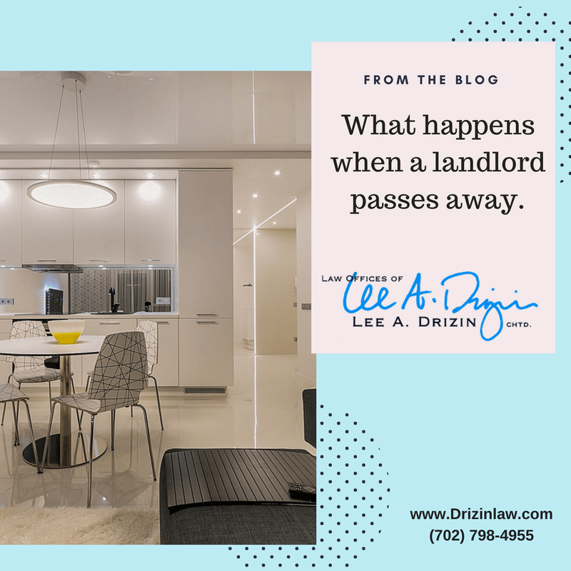 What happens when a landlord passes away?