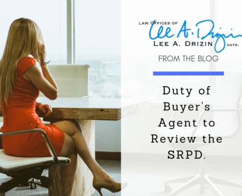 Duty of Buyer’s Agent to Review the SRPD