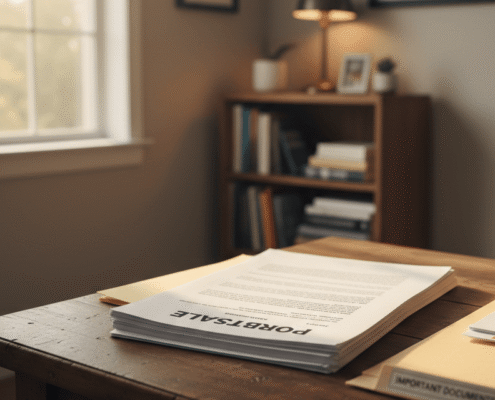 documents on the desk