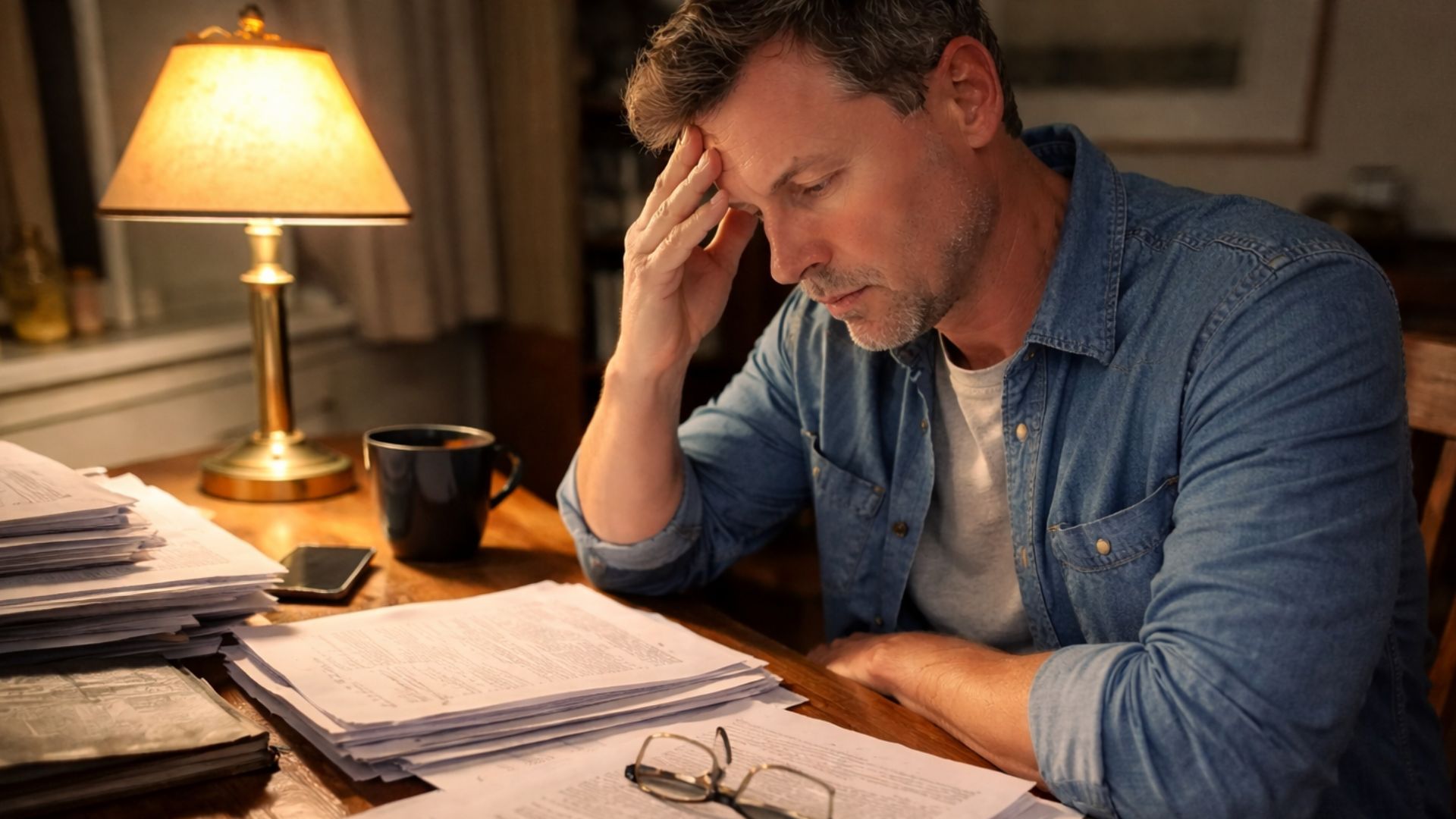 Executor of a will reviewing legal documents